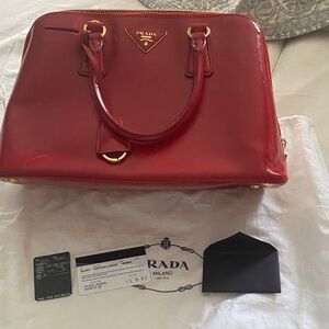 Prada Luxurious Red Satchel